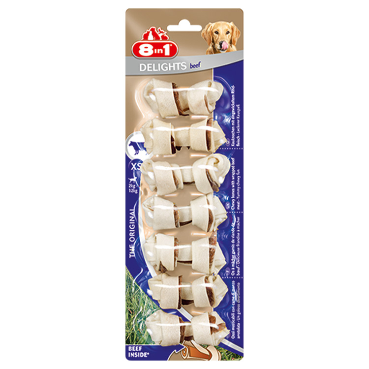 8IN1 BEEF DELIGHT BONES XS T661573