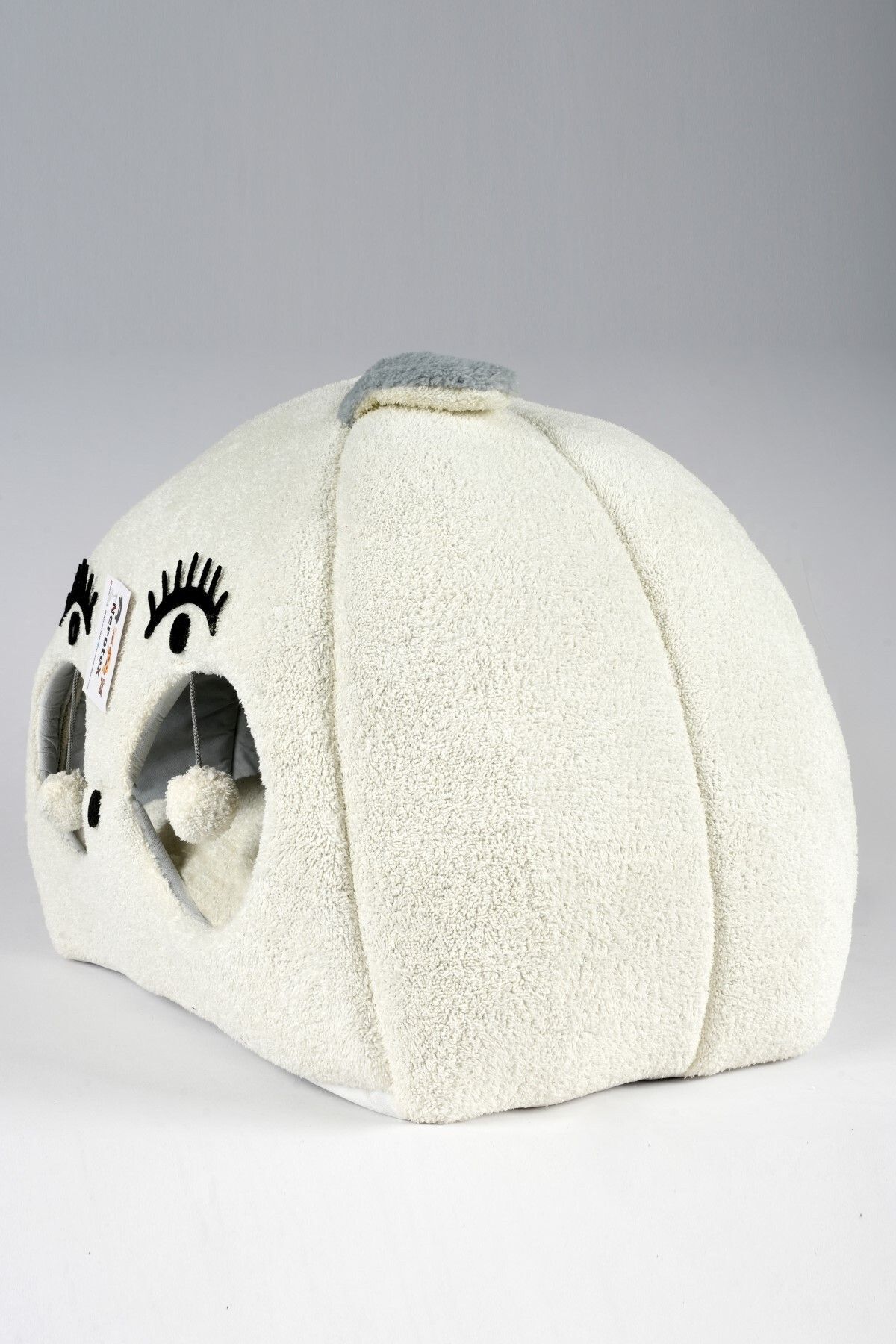 Beyaz Kedi Kafalı Büyük Kedi Evi Yuvası