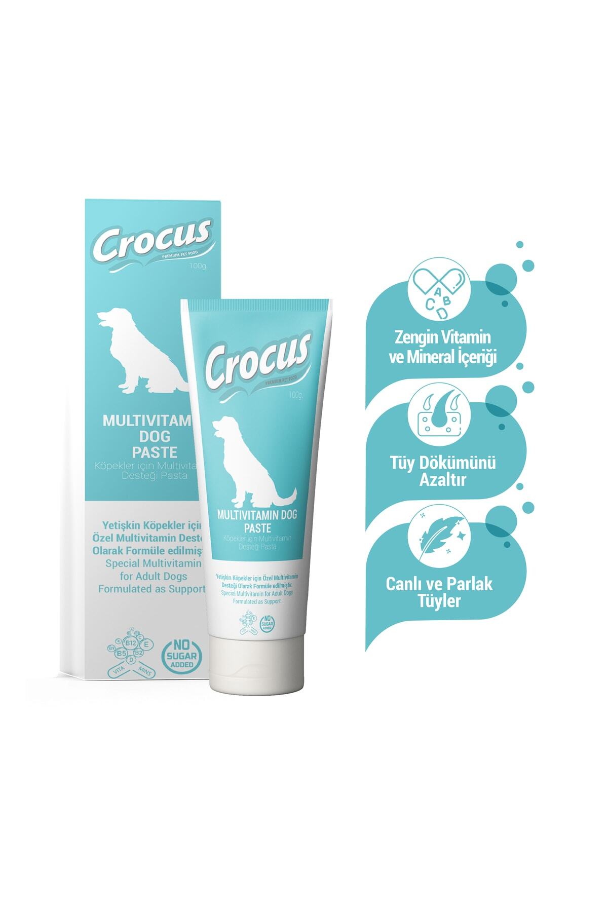 Crocus Köpek Multivitamin Macun 100 Gram