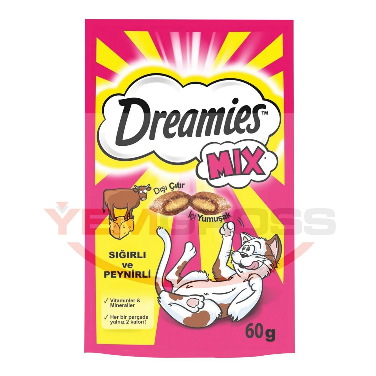 Dreamies Sığırlı&Peynirlı Kedi Ödülü - 60 Gr