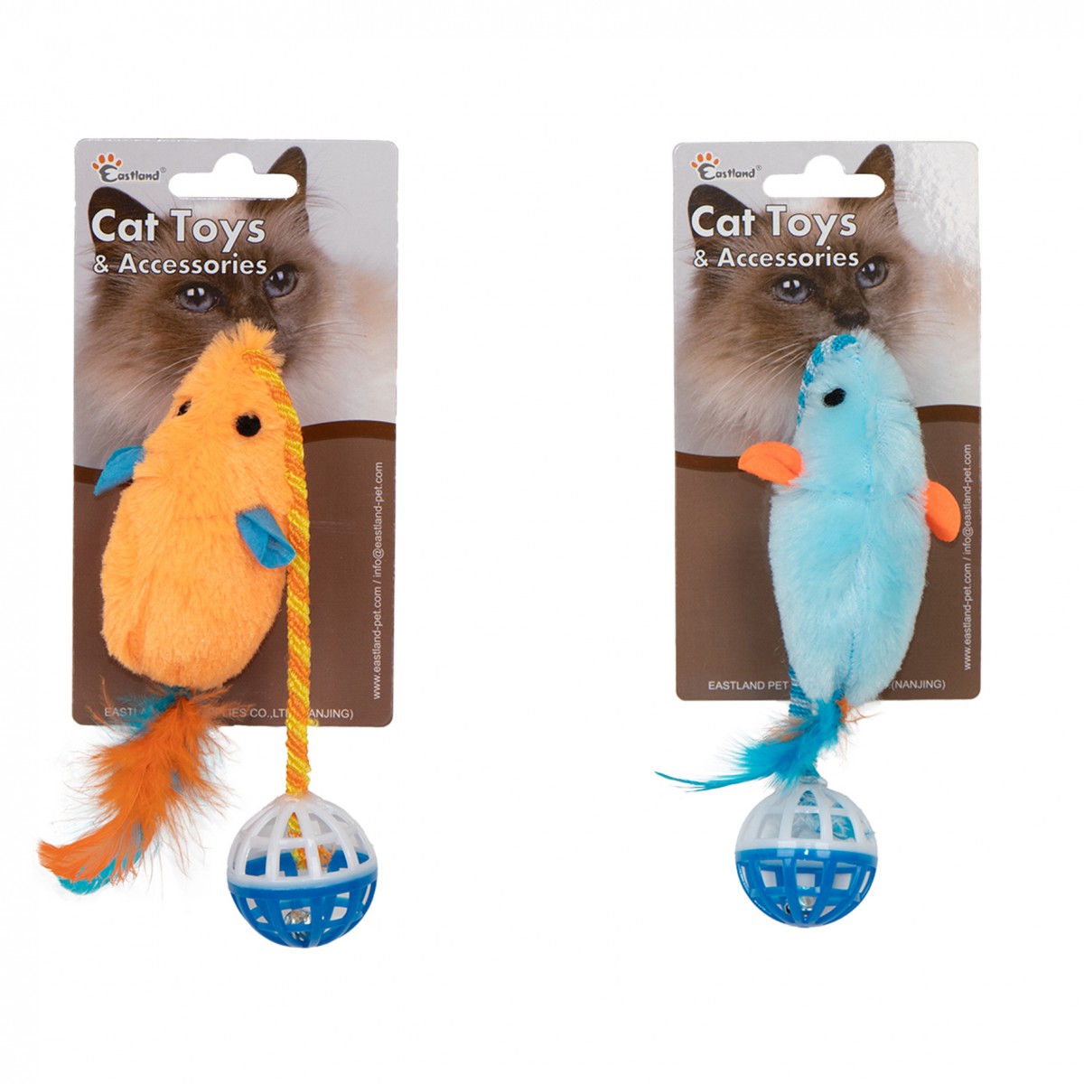 Eastland Tüylü Zilli Peluş Fare 28cm