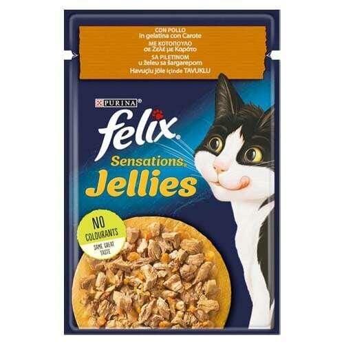 Felıx Sensatıons Jellıes Tavuklu Pouch 85Gr Felıx Sensatıons Jellıes Tavuklu Pouch 85Gr