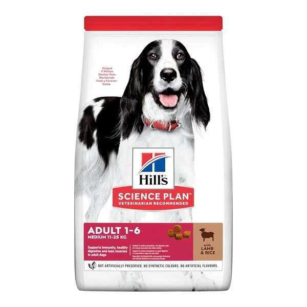 Hill's SP Kuzulu ve Pirinçli Orta Irk Yetişkin Köpek Maması 12+2KG
