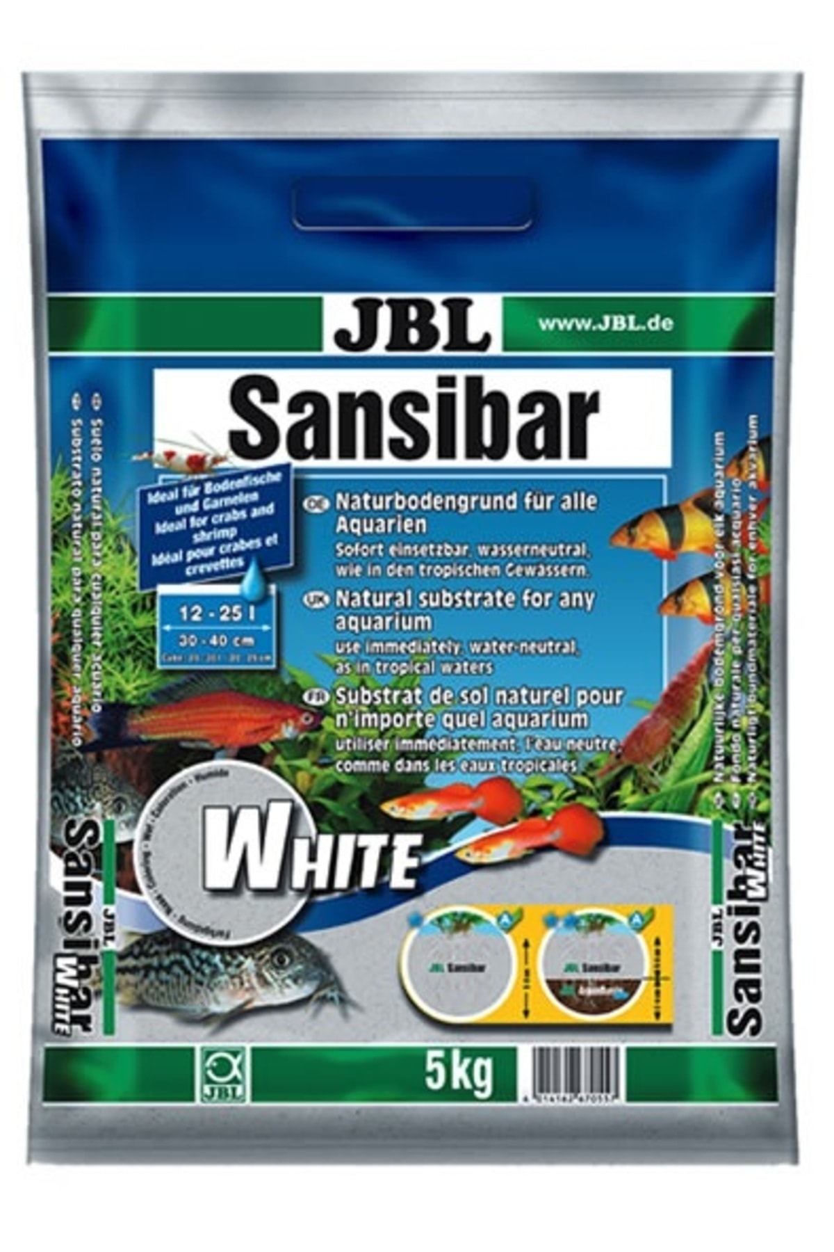 Jbl Sansıbar Beyaz 0,1-0,4mm 10 Kg Kum