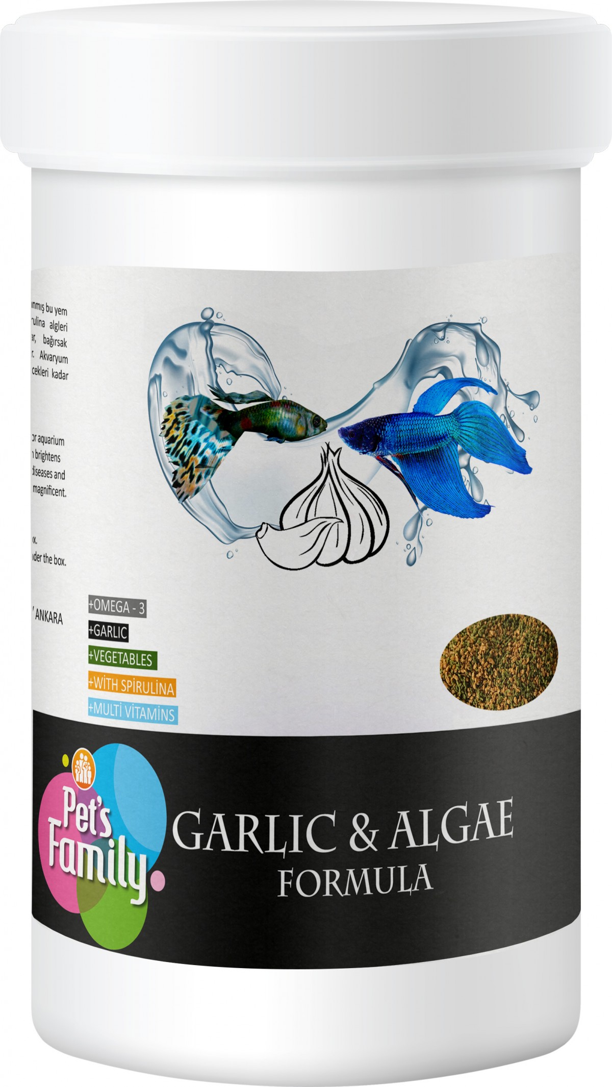 Pets Family Garlıc & Algae Formula 250ml/110g