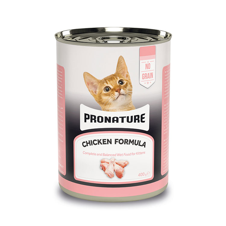 PRONATURE NG YAV.TAV.KEDI 400G TAVUK ETLI EZME KONSERVE