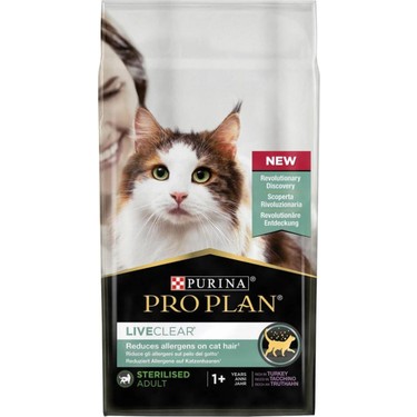 ProPlan LiveClear Sterilised Hindili Kısır Kedi Maması 7kg