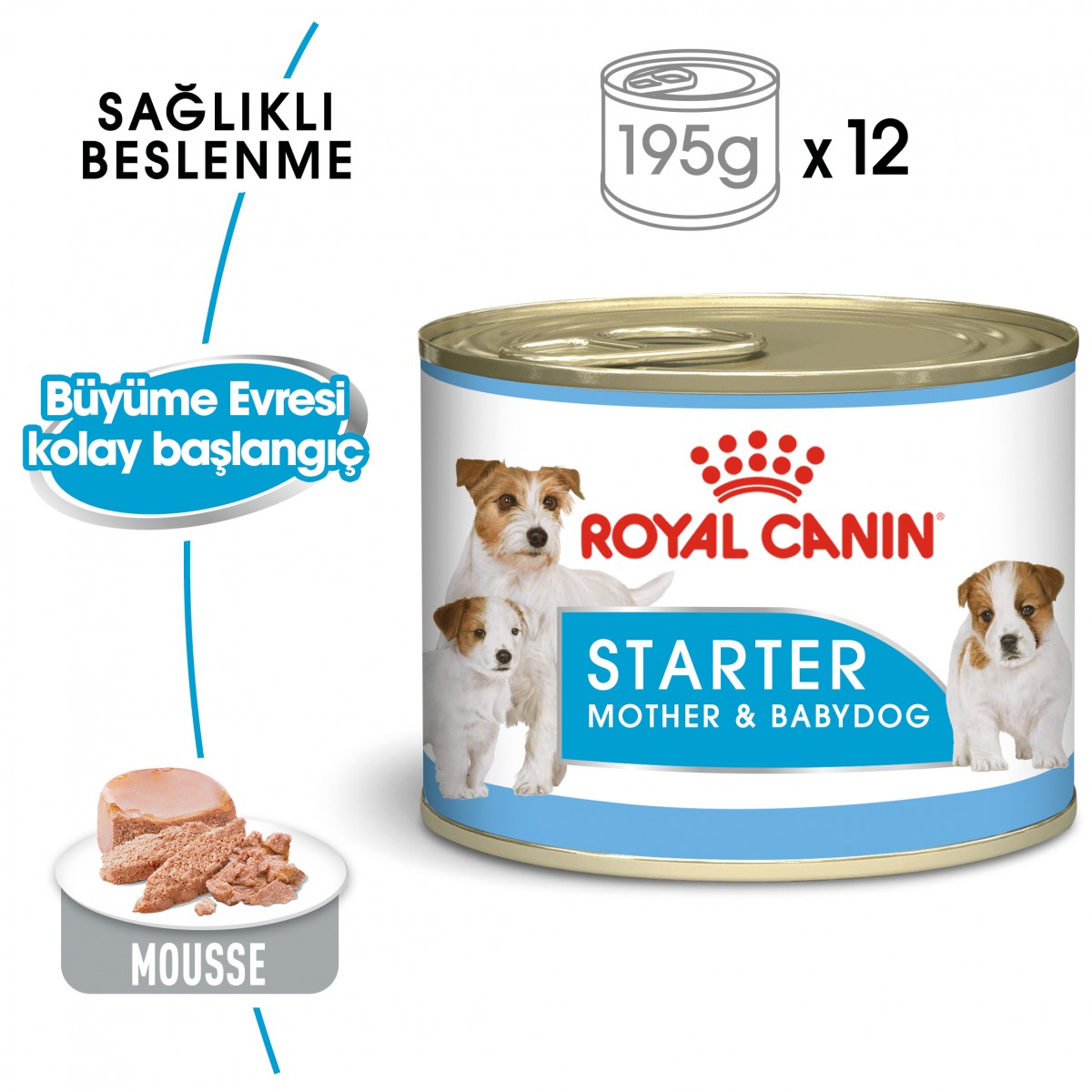 Royal Canin Starter Mousse Anne ve Yavru Köpek Konserve Maması 195 Gr