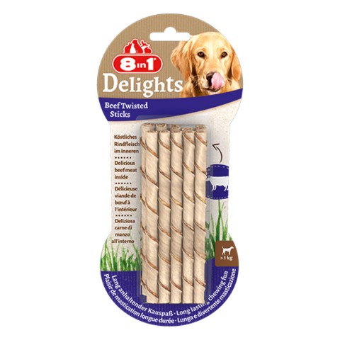 8IN1 DEL.BEEF TWISTED STICKS T661595