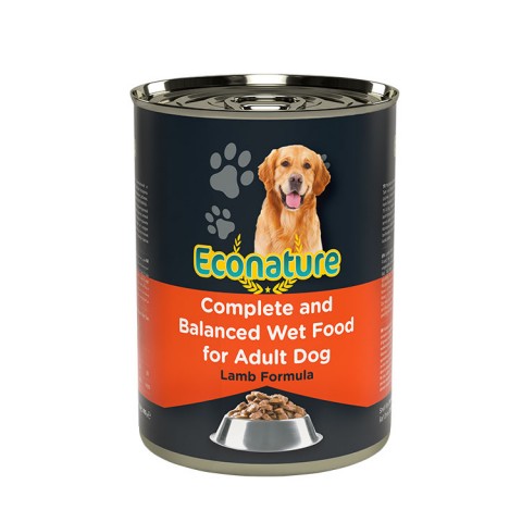 ECONATURE YET.KUZU KÖPEK 400GR KUZU ETLI SOSLU KONSERVE