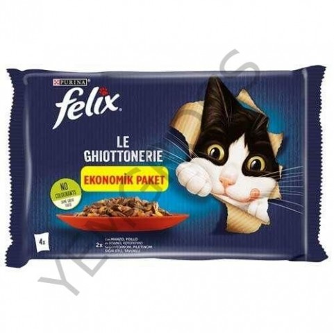 Felıx Multıpack Sığır Etli-Tavuklu Pouch Mama 4X85 Gr-