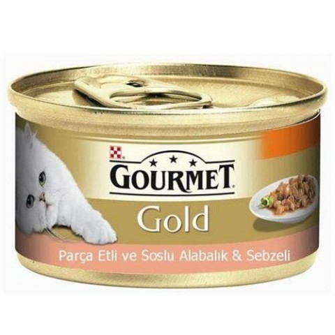 Gourmet Gold Alabalık Sebzeli Parça Etli-85 Gr