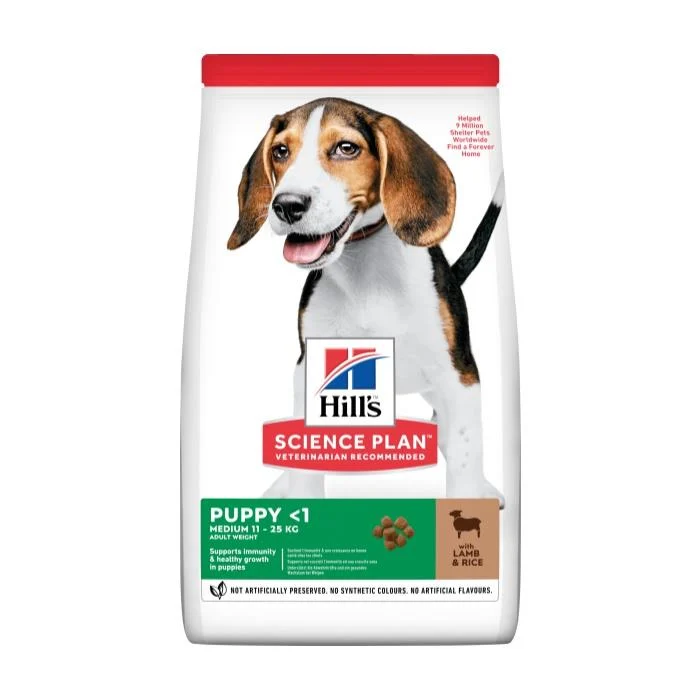 Hill's SP Kuzulu ve Pirinçli Orta Irk Yavru Köpek Maması 12+2KG