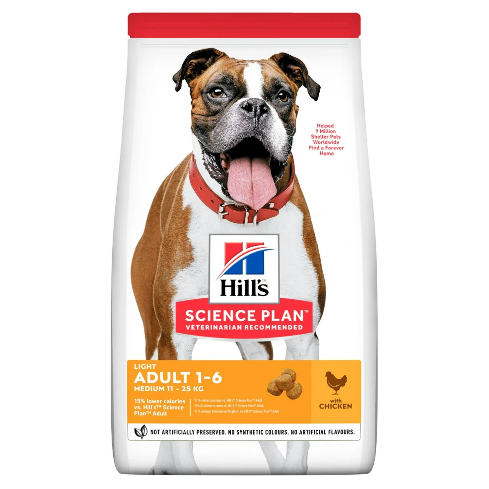 Hill's SP Light Tavuklu Orta Irk Yetişkin Köpek Maması 14KG