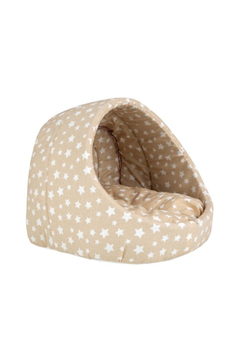 Kahverengi Yıldız Kedi Mağara Ev Yuvası