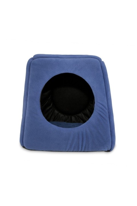 Mavi Üç Fonksiyonlu Kedi Yatağı