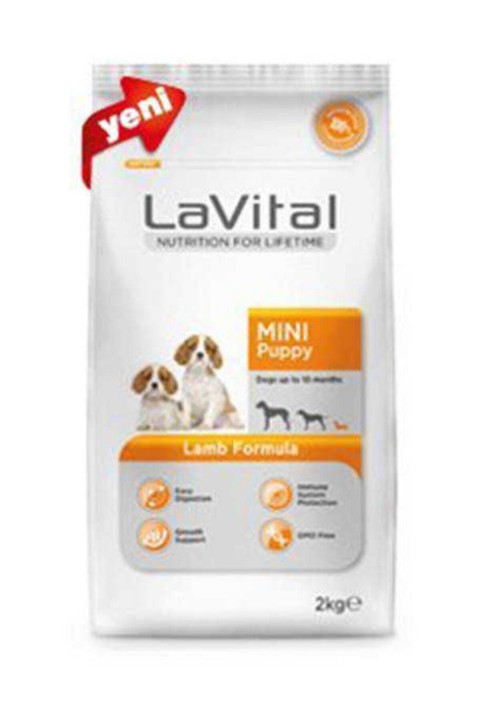 La Vital Mini Puppy Kuzulu Küçük Irk Yavru Köpek Maması 2 Kg
