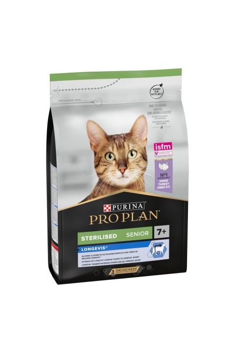 Pro Plan +7 Sterilised Hindili Ve Tavuklu Kedi Maması - 3 Kg