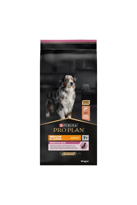 Pro Plan Medium +7 Sensitive Somonlu Köpek Maması - 14Kg