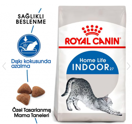 Royal Canin Indoor 27 Ev Kedileri İçin Yetişkin Kedi Maması 2 Kg