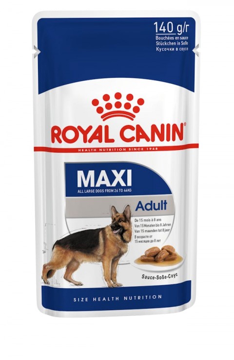 Royal Canin Maxi Adult Büyük Irk Yetişkin Köpekler İçin Parça Etli Konserve Yaş Mama Pouch 140 Gr