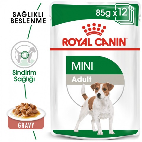 Royal Canin Mini Adult Gravy Küçük Irk Yetişkin Pouch Köpek Konserve Yaş Maması 85 Gr