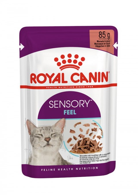 ROYAL CANIN  SENSORY FEEL GRAVY  POUCH 85 GR