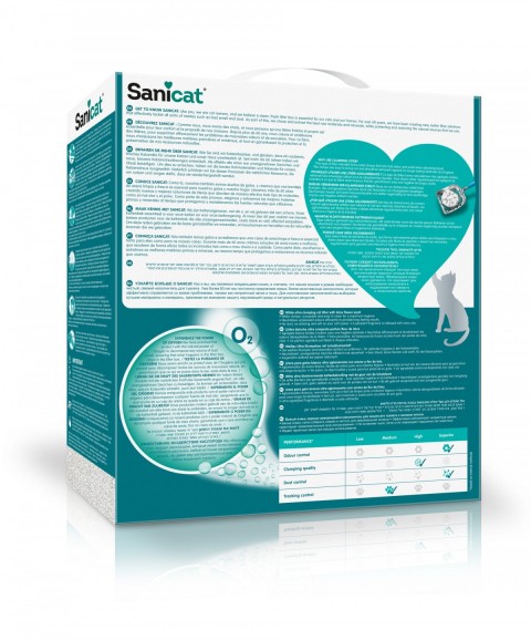 Sanicat Active White Lotus Çiçeği Kedi Kumu 6 L