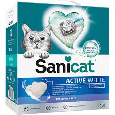 Sanicat Active White Kokusuz Kedi Kumu 10l