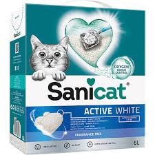 Sanicat Active White Kokusuz Kedi Kumu 6l