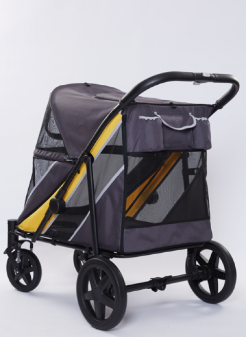 Tommy Evcil Hayvan Arabası Gri 112*65*100cm Max 40kg