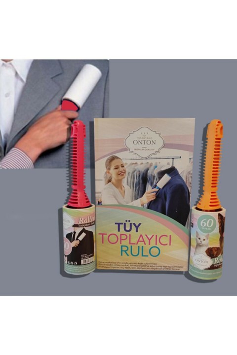 Tüy Toplama Rulosu 60 Yaprak 12 Li