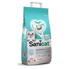 Sanicat Clumping White Gül Kokulu Kedi Kumu 8l Sanicat Clumping White Gül Kokulu Kedi Kumu 8l