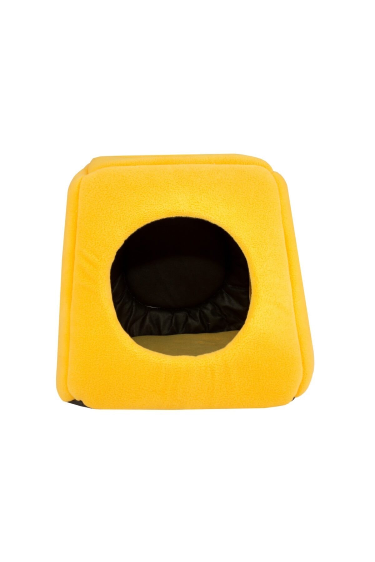 Sarı Üç Fonksiyonlu Kedi Yatağı