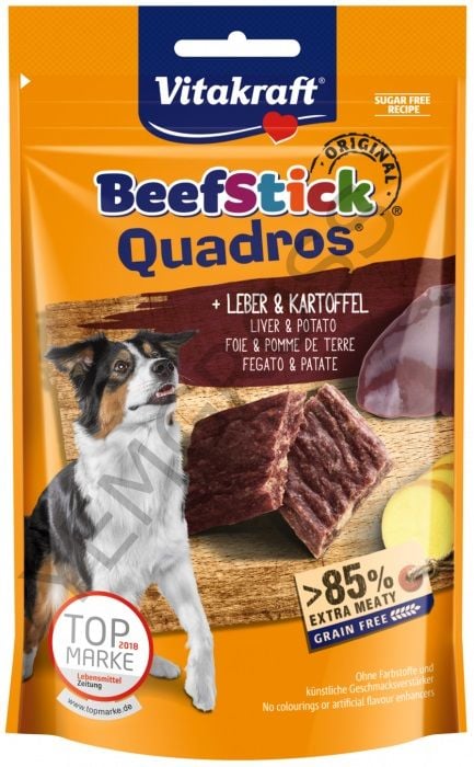 Vitakraft Beef Stick Quadros Ciğerli 7 100Gr